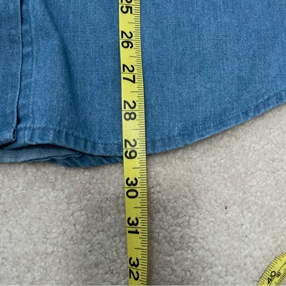 Mark Martin #6 Women’s Denim Sleeveless Bottom Down Shirt - Medium NASCAR Y2K - Picture 6 of 7